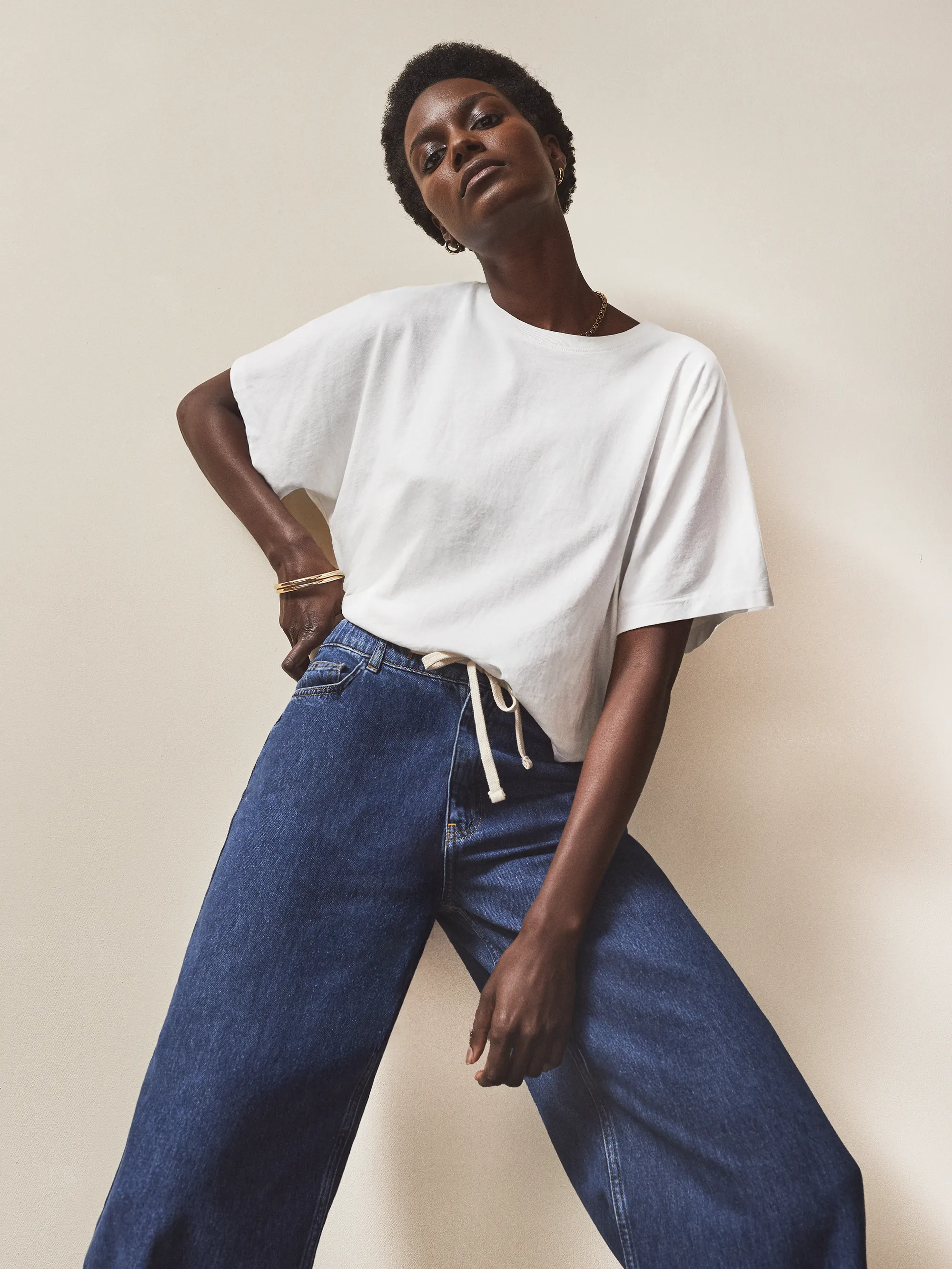 White Ultimate Pure Cotton Cropped Tee